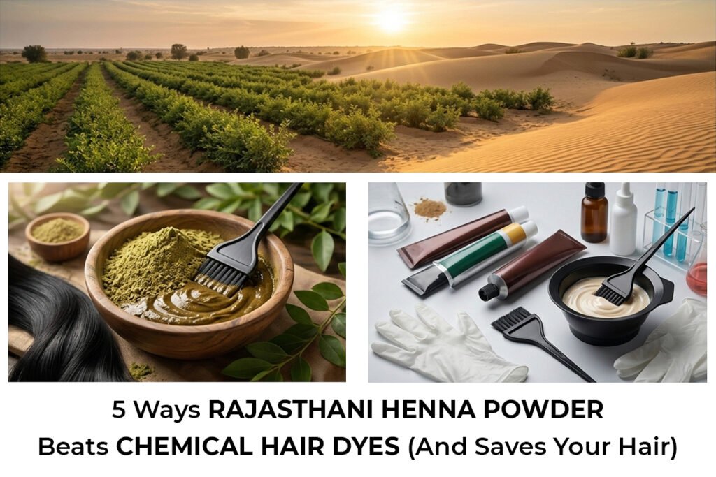 Rajasthani Henna Powder Beats Checmical Hair Dyes by Kirpal Export Overseas. the Leading Rajasthani Henna Powder Manufacturer.