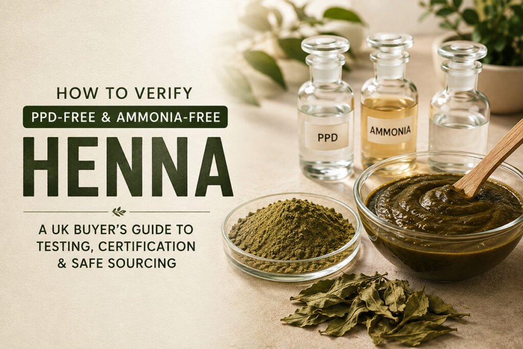how to verify ammonia free henna.